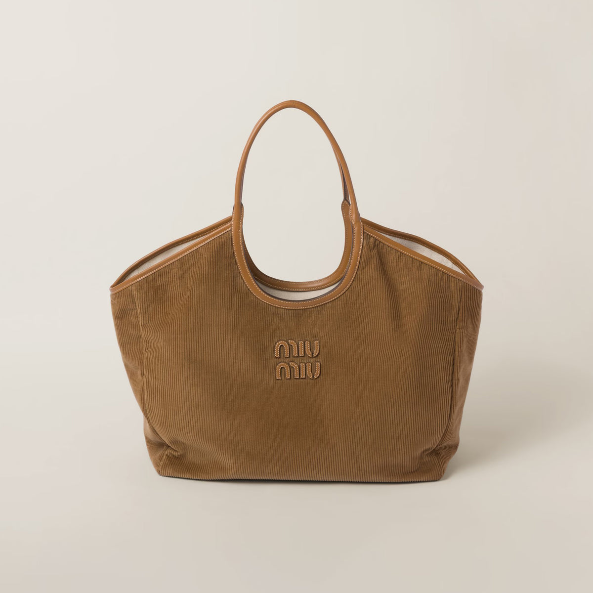 MiuMiu Women's IVY Corduroy Handbag Tote Bag Underarm Bags #97345