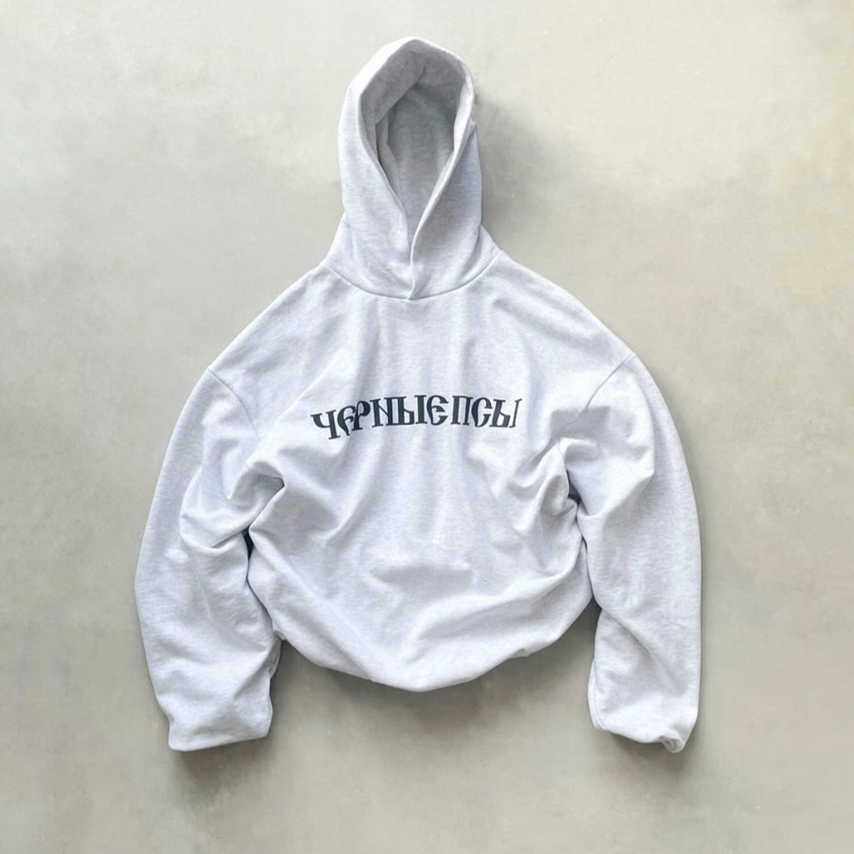 Yeezy X Gosha Kanye Russian Black Dog Grey Black Hoodie Sweatshirt Men's And Women's Spring Autumn High Street Hip Hop Hooded Pullover Hoodie Ngvp #1869