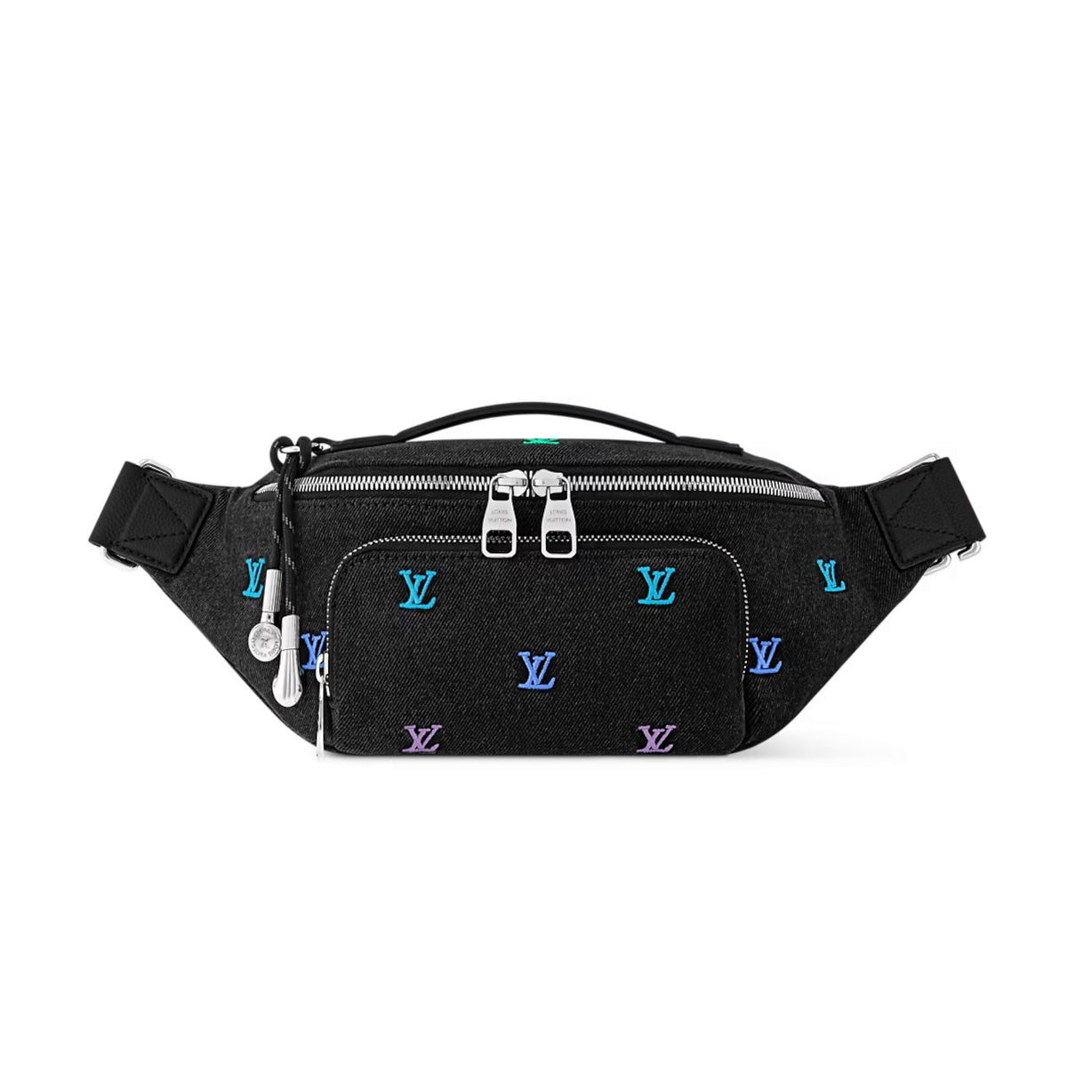 Louis Vuitton Men's Embroidered Letter Printed Solid Colour Cowhide Waist Bag Bags #76627