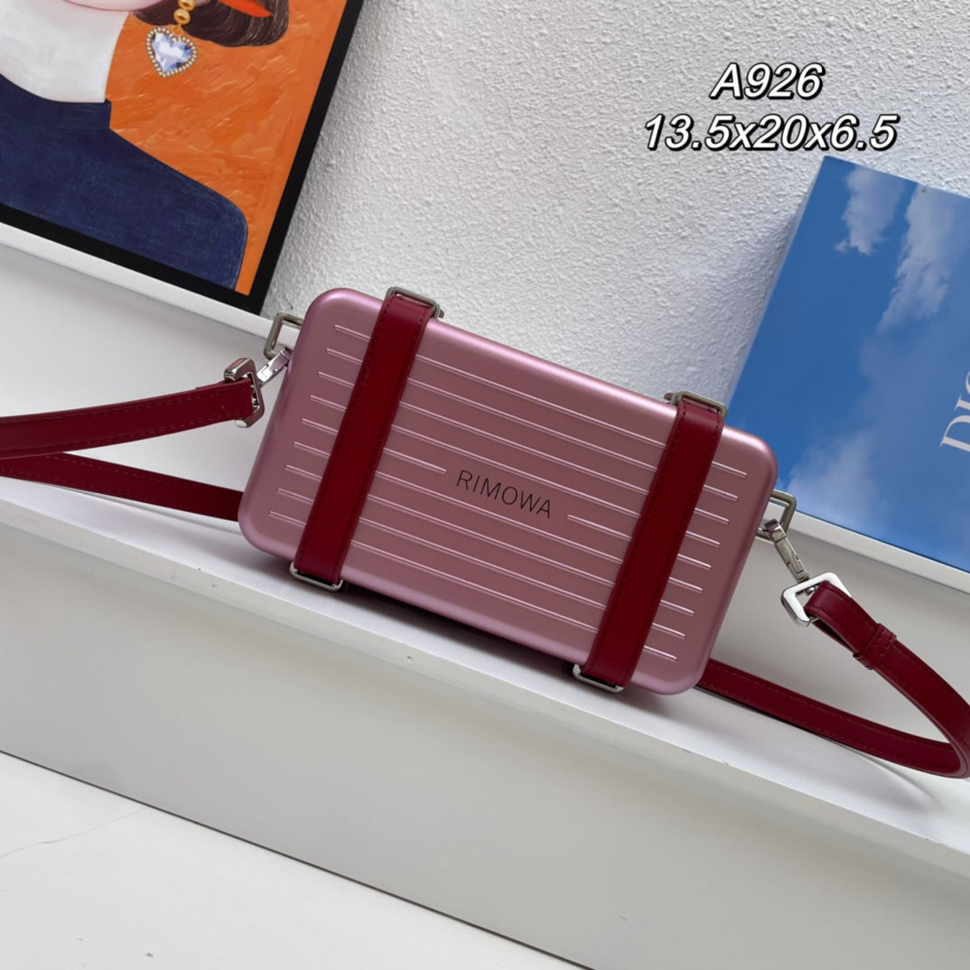 Dior x Rimowa Fashionable Leisure Bags With Square Logo Print Adjustable Shoulder Strap Crossbody Bag Handbag #71255
