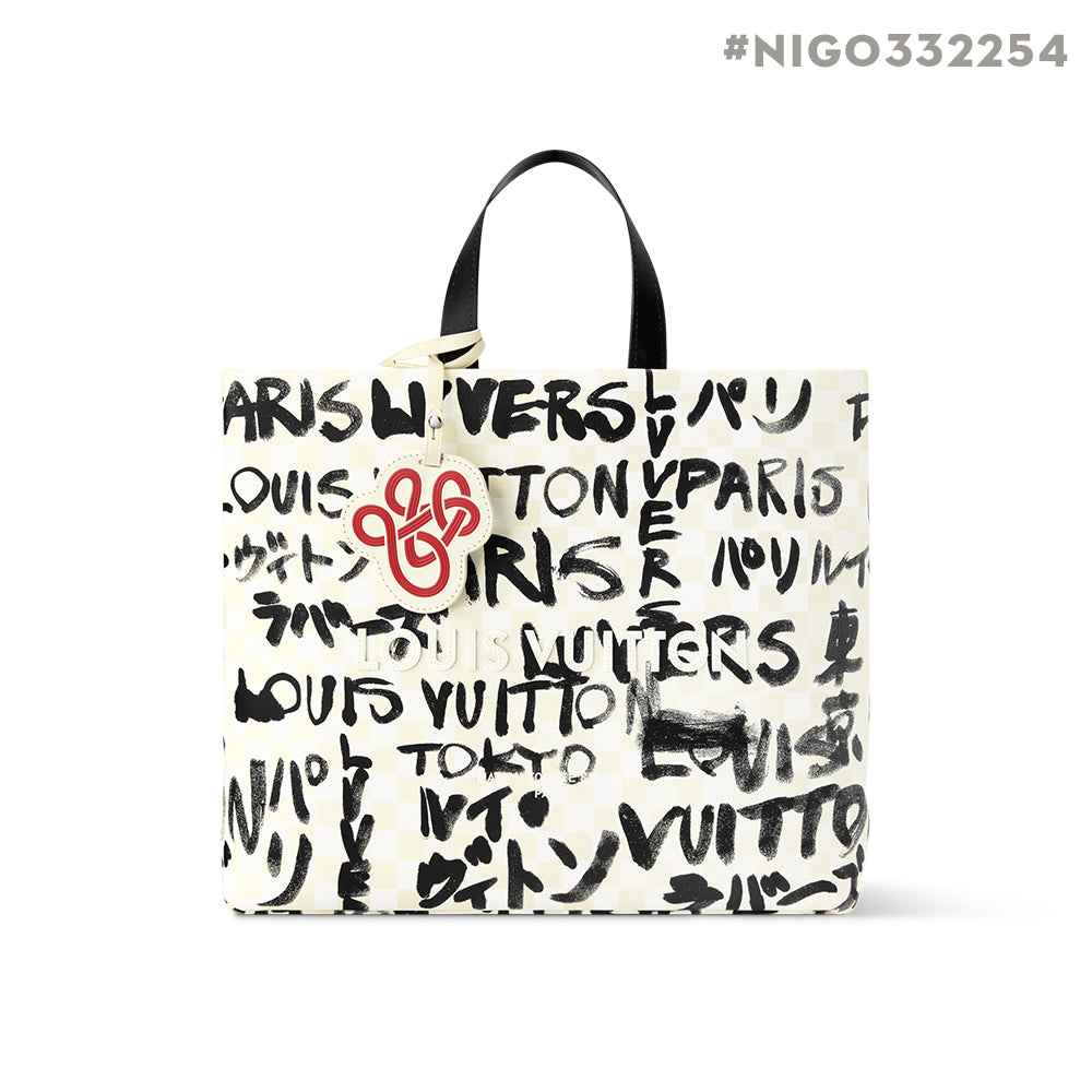 LOUIS VUITTON x  Men's and Women's Shopper Tote Medium Bag Daily Cowhide Shopping Bag With Brand Logo Print #332254