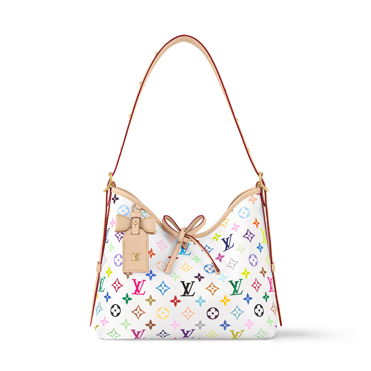 Louis Vuitton LV x TM CARRYALL Women's Detachable Adjustable Shoulder Strap Colorful Logo Printed Coated Canvas Tote Shoulder Bag Bags #74993
