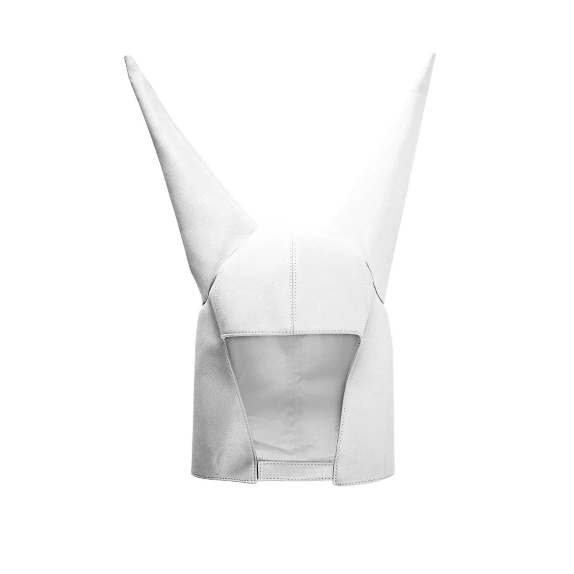Anonymous Club Shayne Oliver White Devil Horns Leather Cap Playboicarti Same High Street Trend Punk Style Hip Hop Cap  Men's Women's  Hats Ngvp #1498