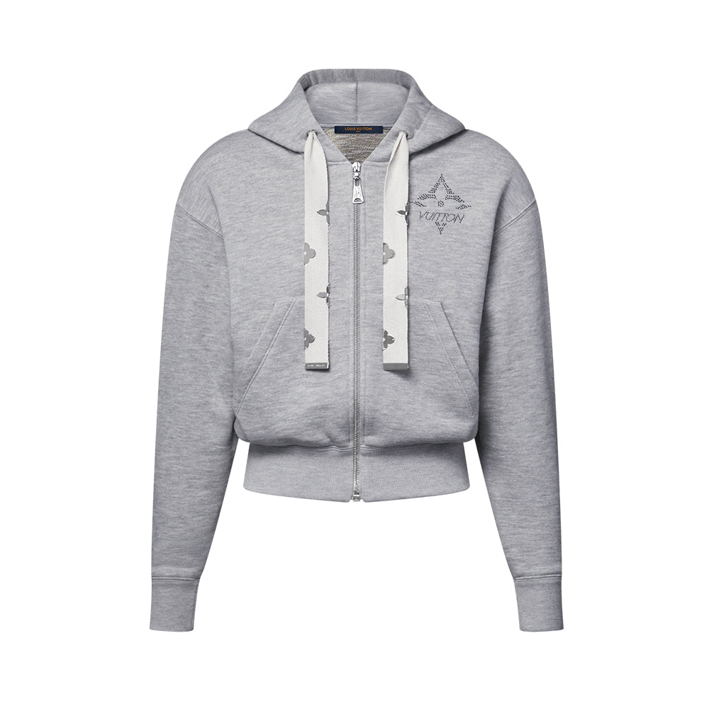 LOUIS VUITTON Monogram Flower Accent Hoodie #378063