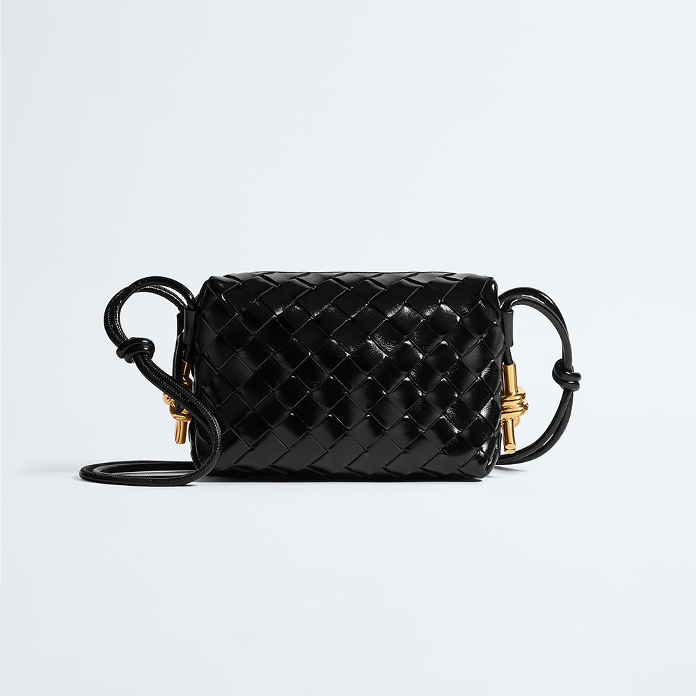 Bottega Veneta Mini Loop Crossbody Bag With Metal Knots #393624