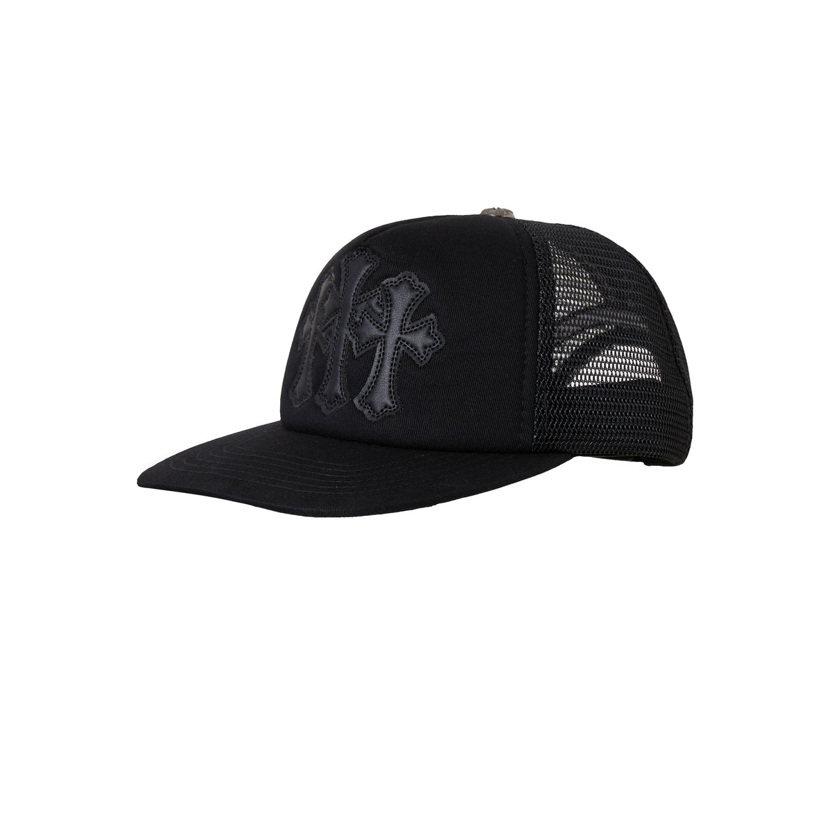 Chrome Hearts Patchwork Leather Three-flowered Hat #377125