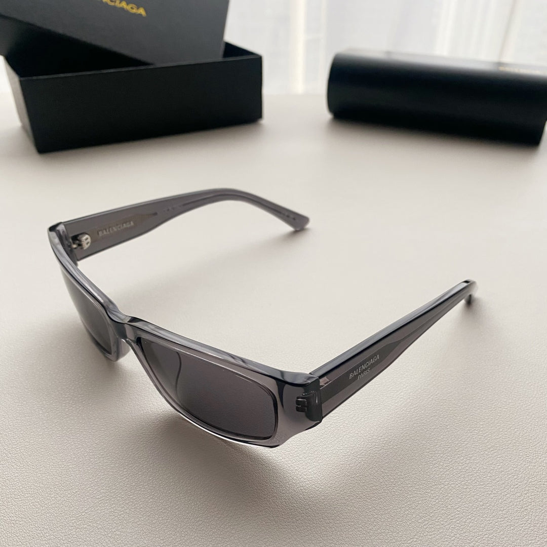 Balenciaga Men's Personalized Trend  Simple Plate Frame Rectangular Sunglasses Glasses #75814