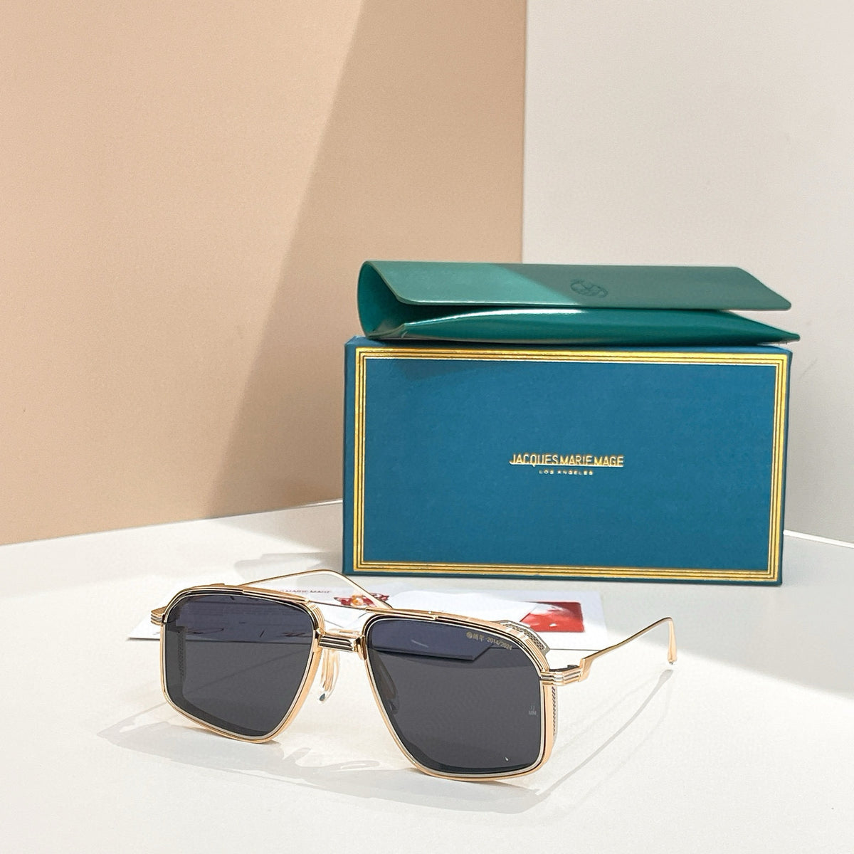 Jacques Marie Mage Decade Collection: Jagger Men's And Women's Aviators Glasses Tinted Square Round Frame Sunglasses Fashion Modern Trend Casual Eyewear Accessories Ngvp #2217