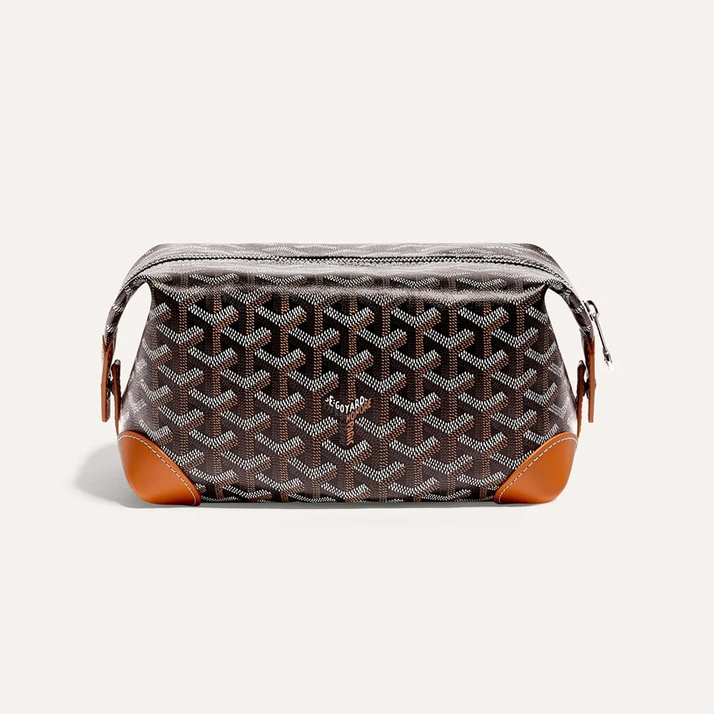 Goyard  Presbyopia Print Zipper Travel Bag Goya Toiletry Bag New All-over Logo Print Available Multiple Colors Toiletry Bag  Lunch Bags #84171A