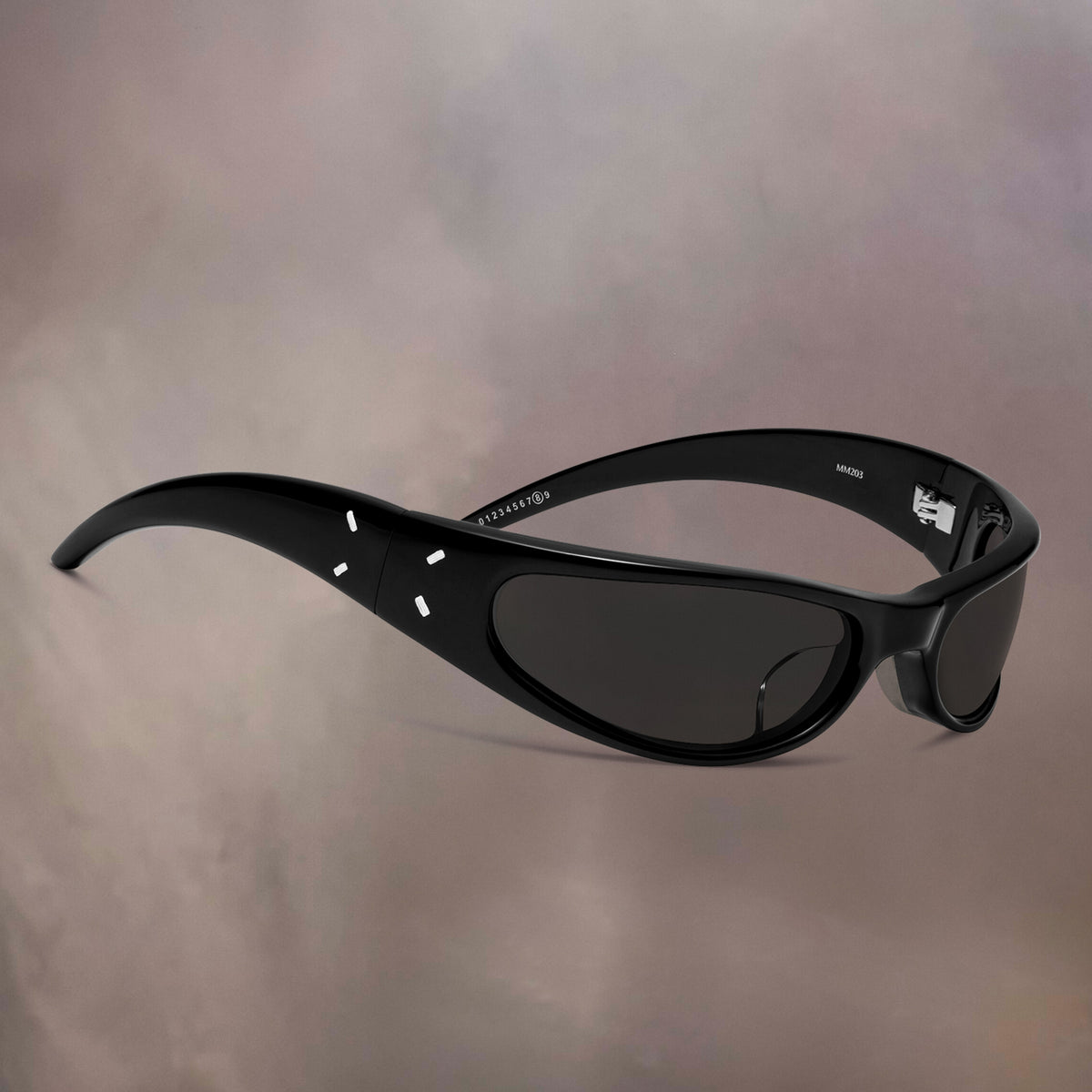 Maison Margiela X Gentle Monster Men's Solid Color Wrap-Around Square Sunglasses #77988
