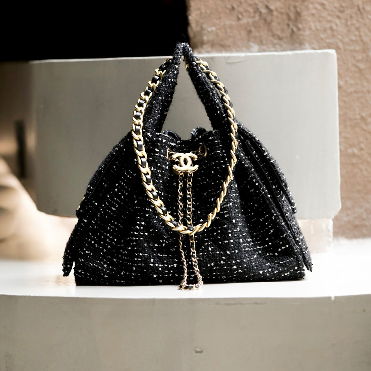 Chanel Hobo Drawstring Underarm Bag Fashion Luxury Temperament Trend Senior New Banquet Bags #81423