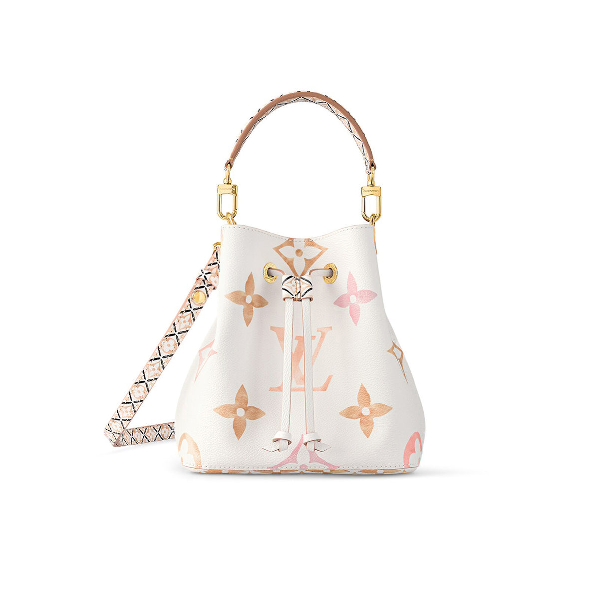 Louis Vuitton  Printed Chain Shrink Bucket Bag #21137