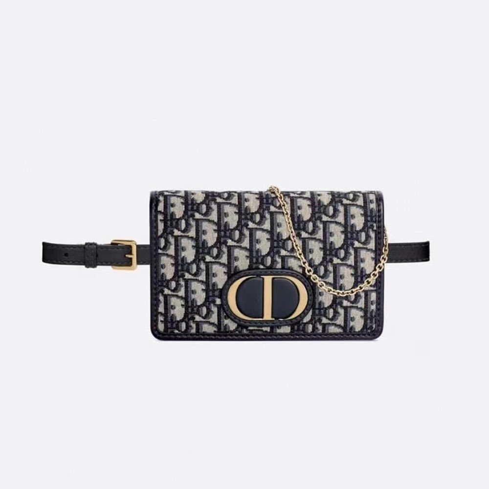 Dior  Chain Leather Belt Waist Bag Shoulder Bags #52515