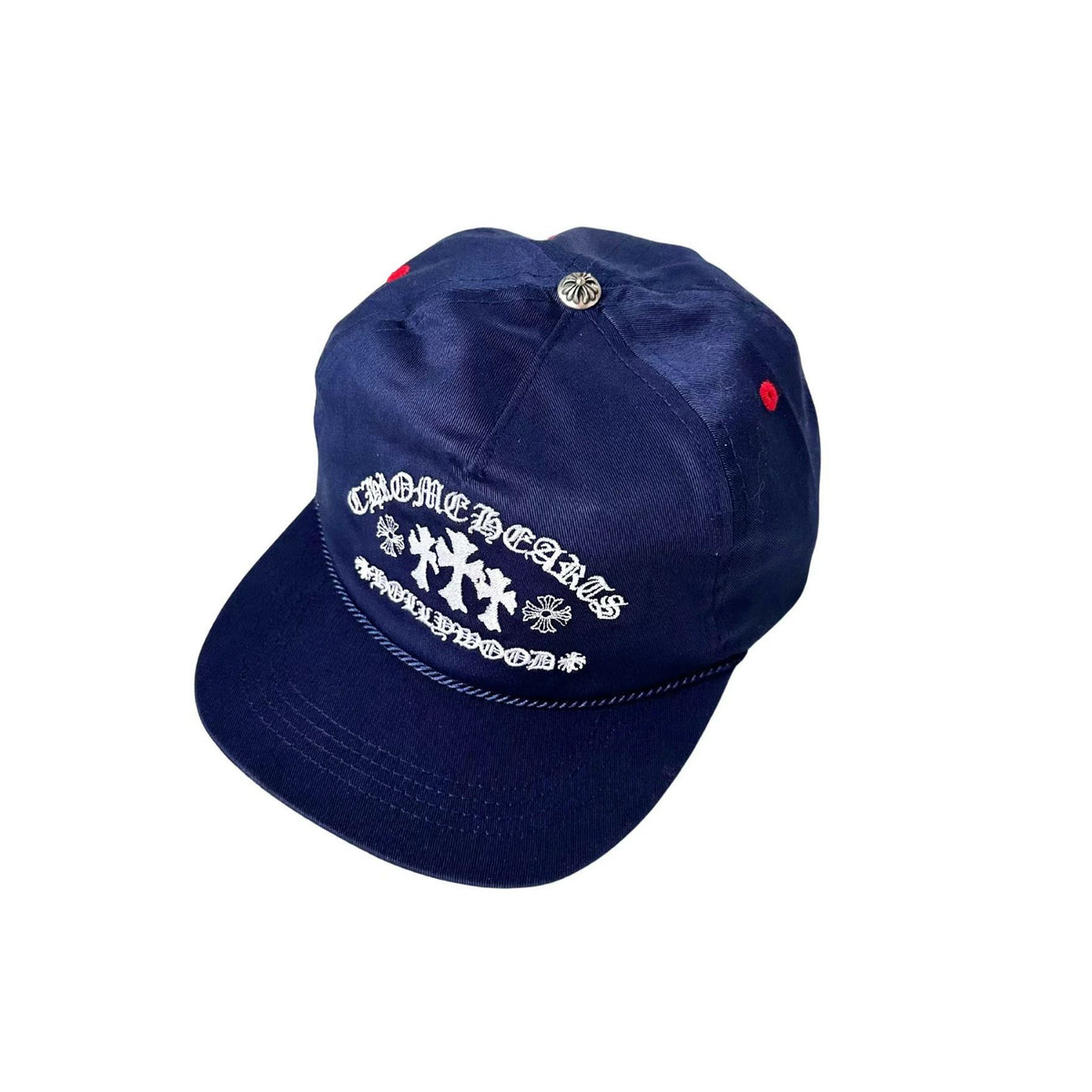 Chrome Hearts Men's And Women's Spring/Fall Fashion Casual Solid Color Cross Embroidery Adjustable Baseball Cap Duckbill Hat Hat Accessories #78688
