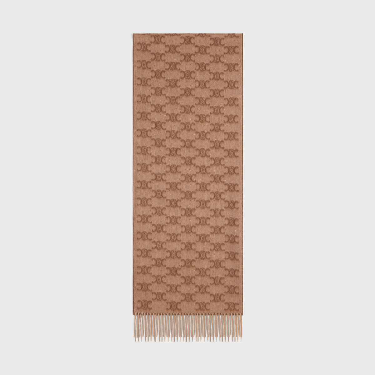 Louis Vuitton Women's Winter Brown Interwoven Letter Cashmere Scarf #97815