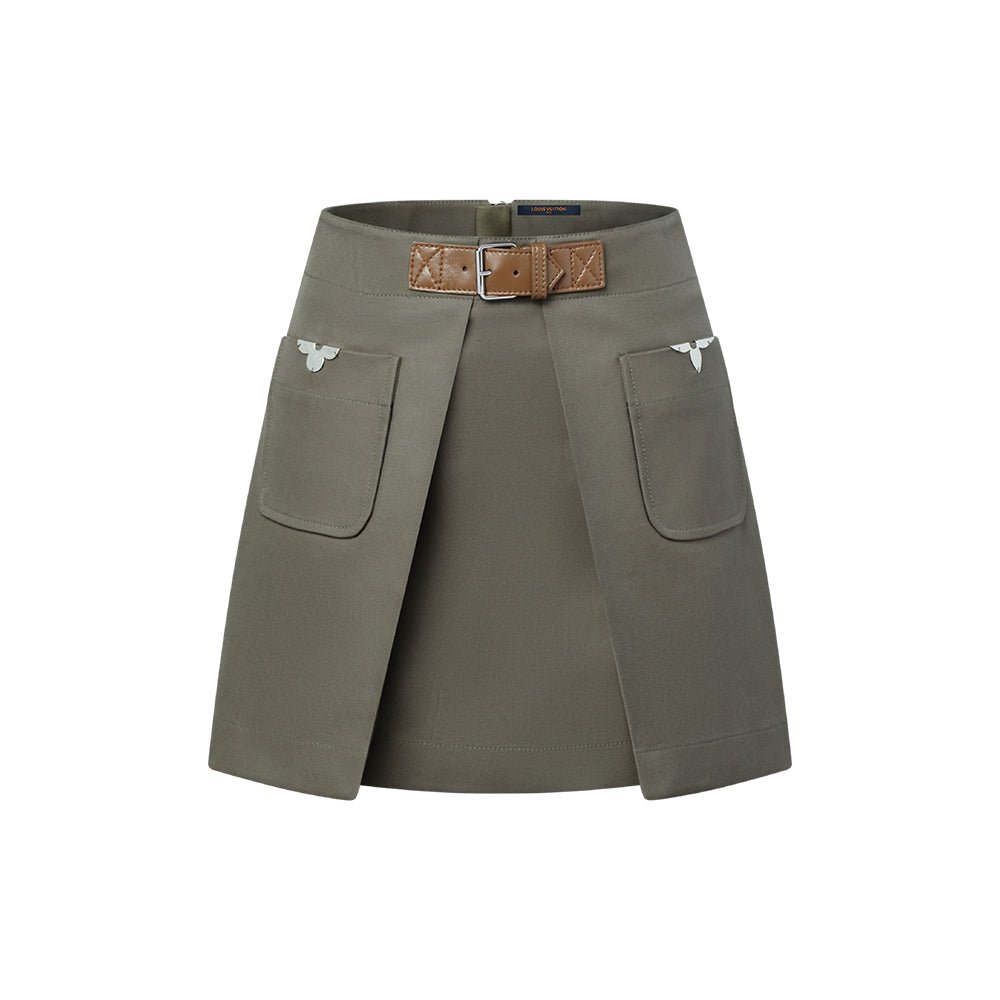 LOUIS VUITTON Monogram Accent Mini Skirt #377736