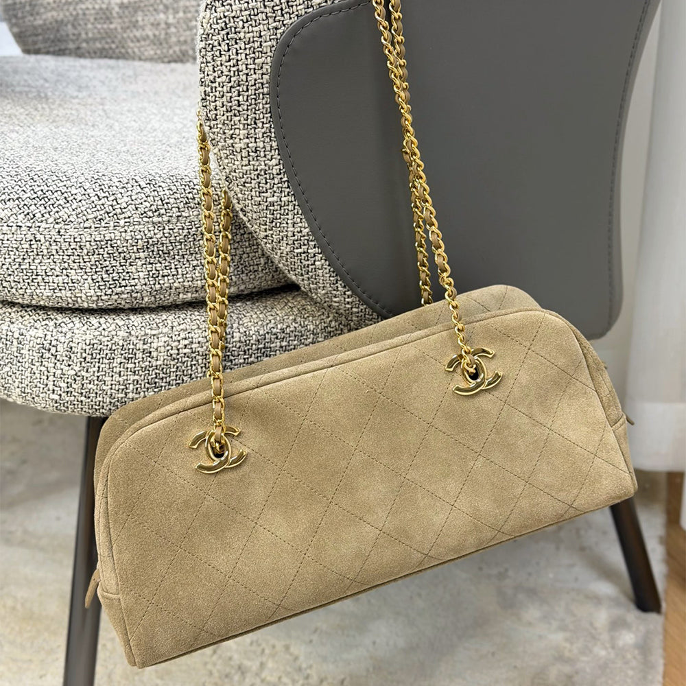 Chanel Suede Baguette Bag #394330
