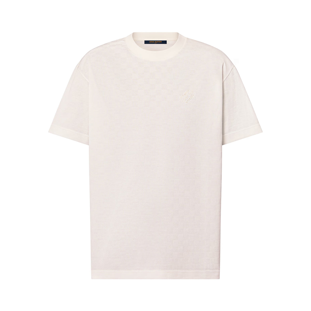 Louis Vuitton Men's Summer Solid Color Letter Logo Round Neck Cotton Short Sleeve T-Shirt #75784
