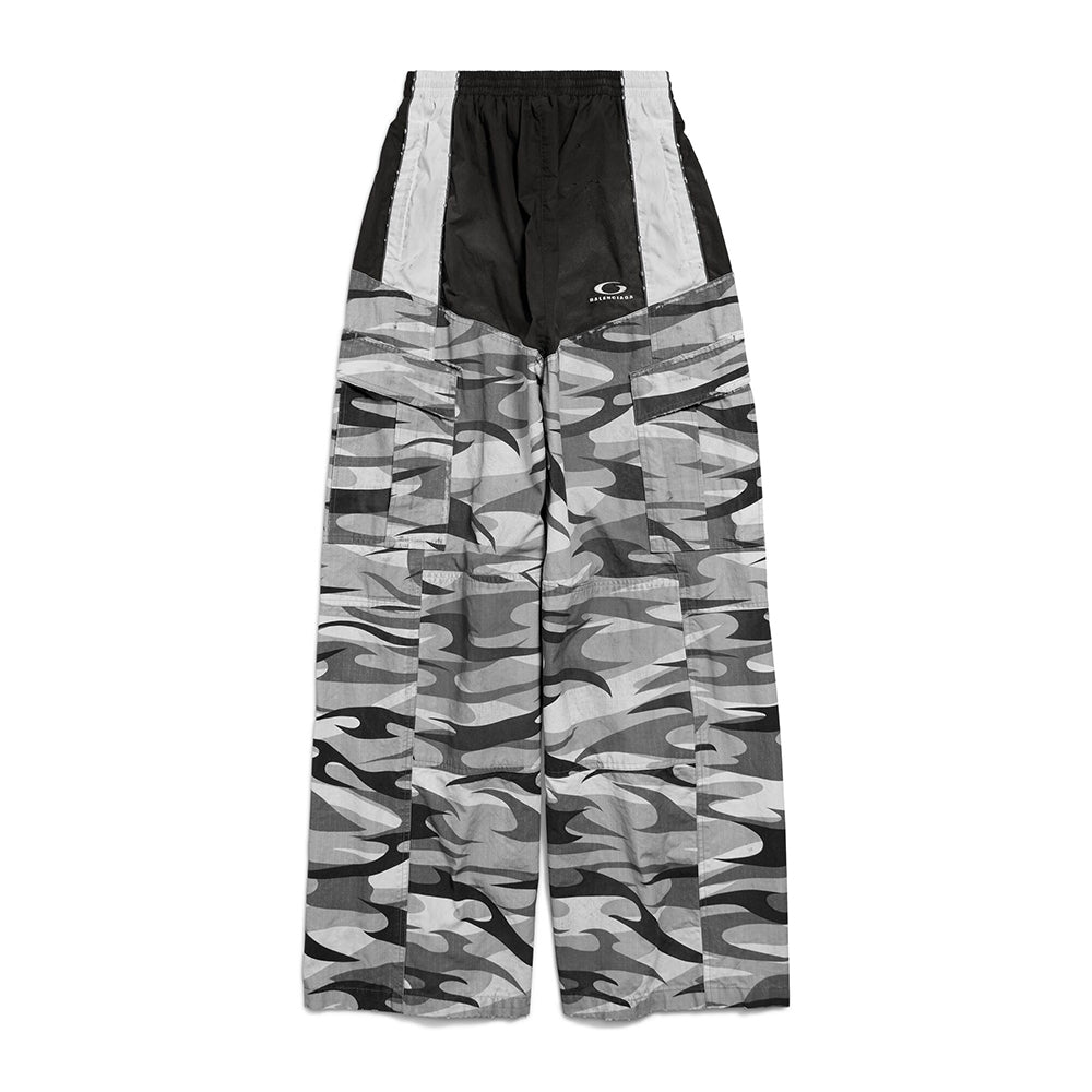 Balenciaga Cut Up Cargo Tracksuit Pants Black