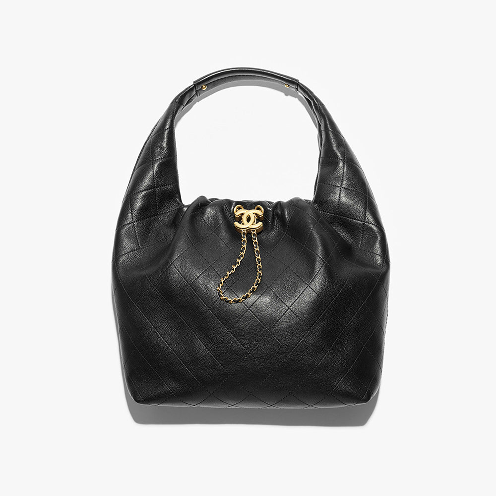 Chanel 26 Women's Large Hippie Bag Calfskin And Gold-tone Metal Bobo Haas Calfskin #332931