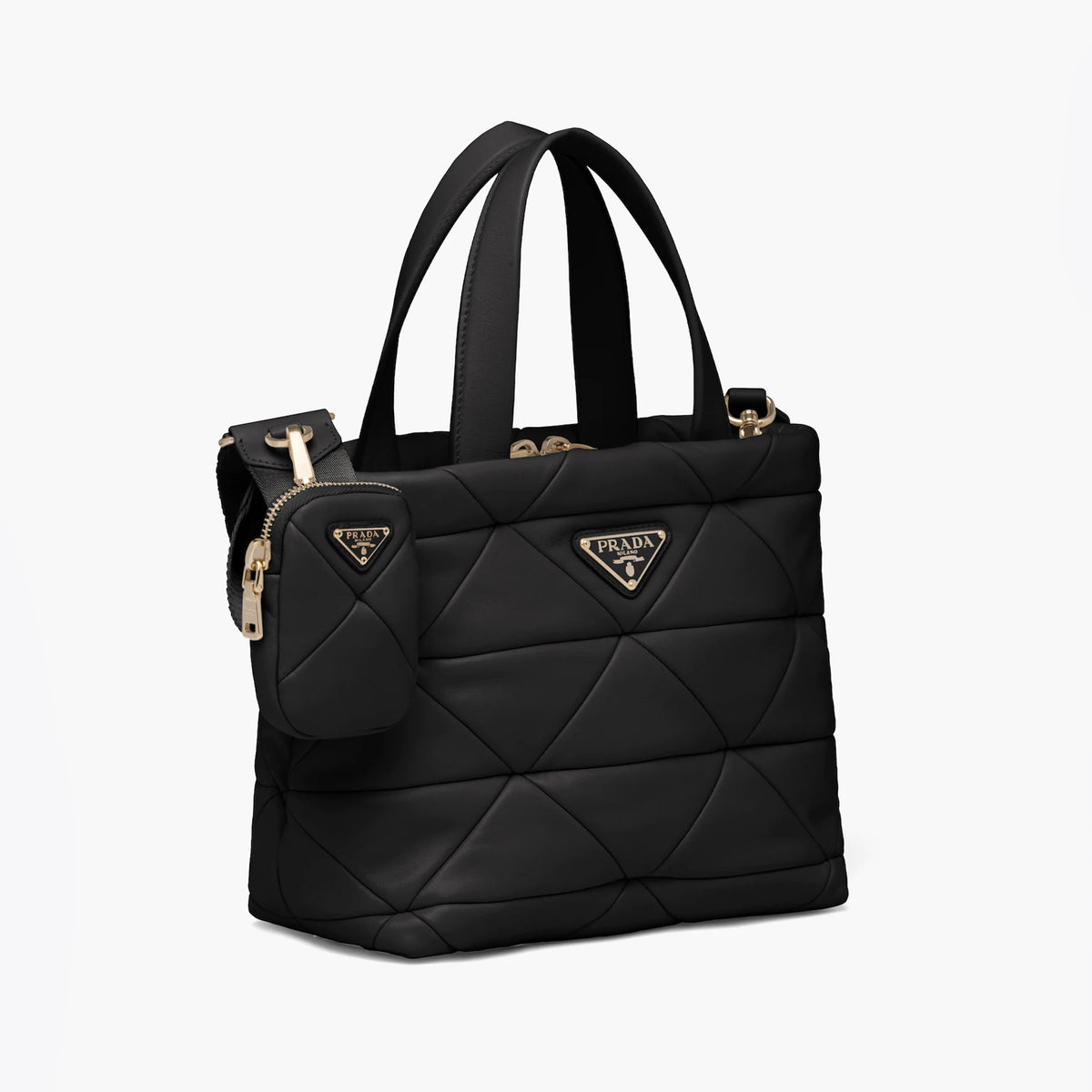 Prada Handheld Quilting Nylon cotton Bags #53361
