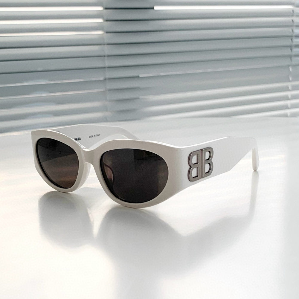 Balenciaga Men's and Women's Solid Colour Legs BB Logo Acetate Irregular Shape Sunglasses Eyeglasses Glasses #75193
