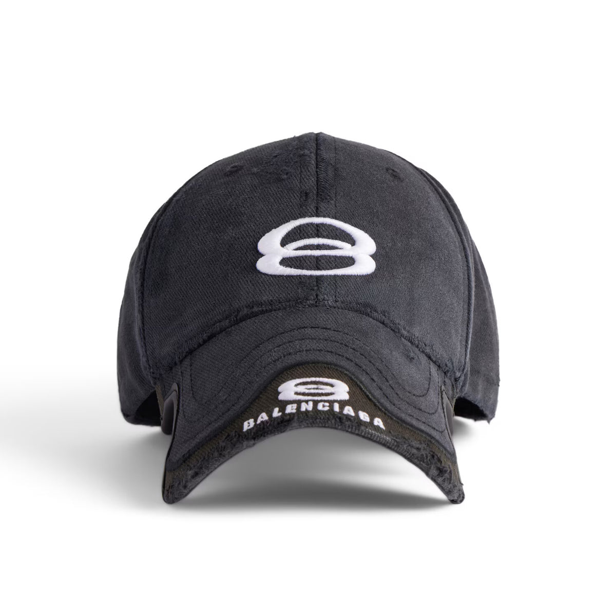 Balenciaga Men's and Women's Solid Color Embroidered Logo Design Cotton Duck Cap Hat #74927