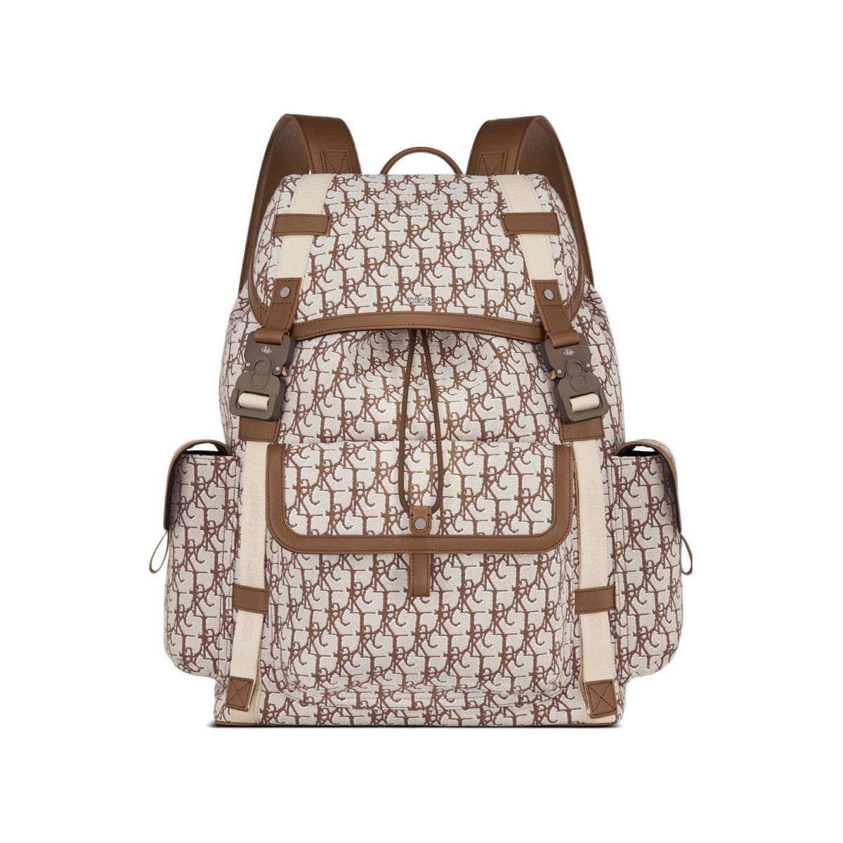Dior Men's Coffee Smooth Leather Shoulder Backpack Bag Bags #97529