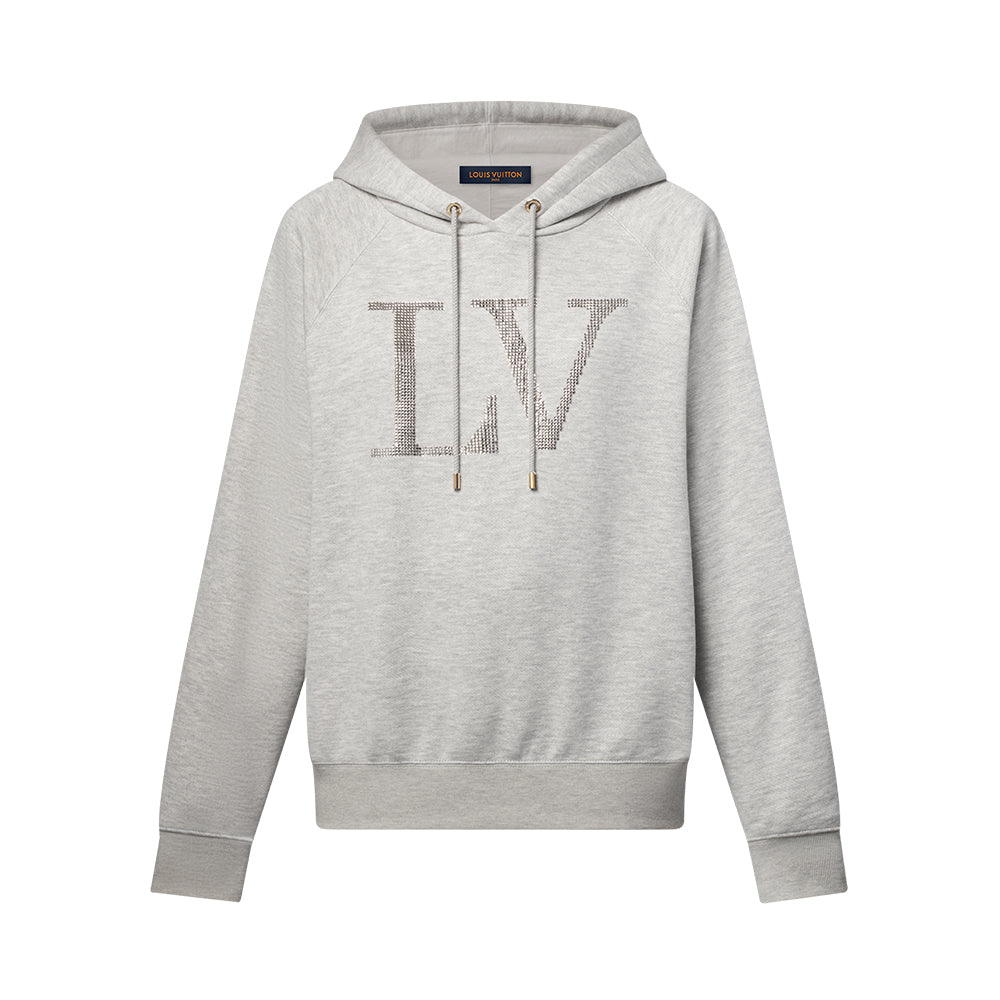 Louis Vuitton Rhinestone Signature Hoodie #334454