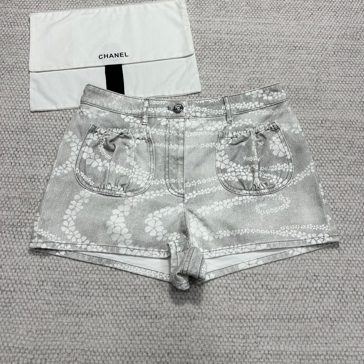 Chanel COCO BEACH  Women's Summer Fashion Casual Printed Gradient Pocket Shorts #78516