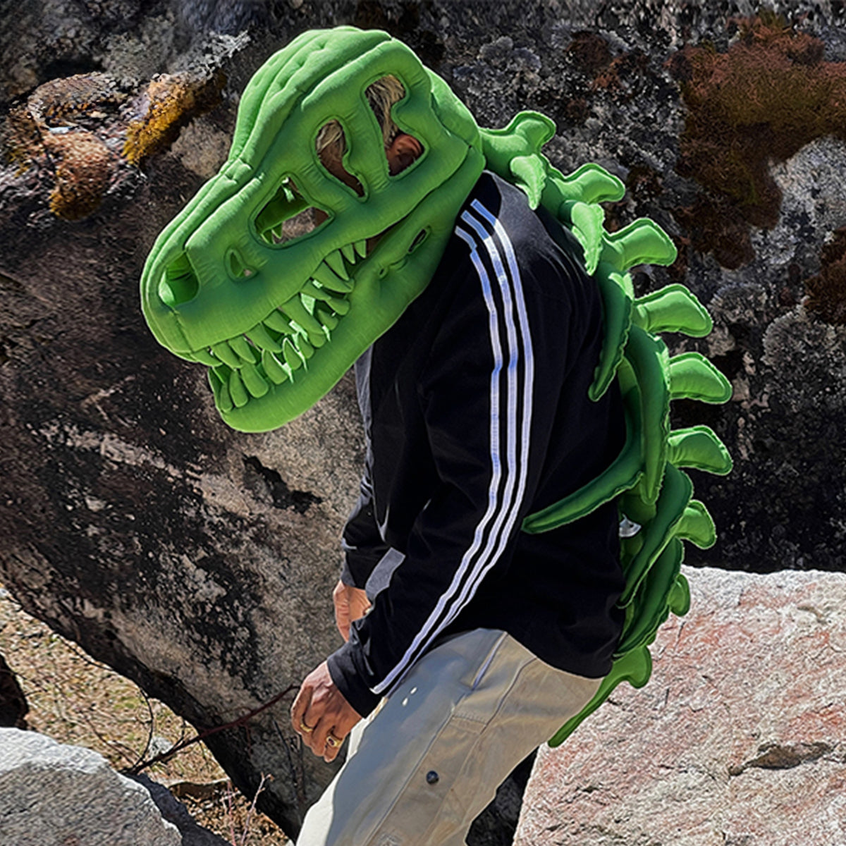 Rick Owens Tyrannosaurus Rex Toys Design Handmade Customized Green Dinosaur Hats Cool Gifts Artwork Home Decoration Ngvp #8761