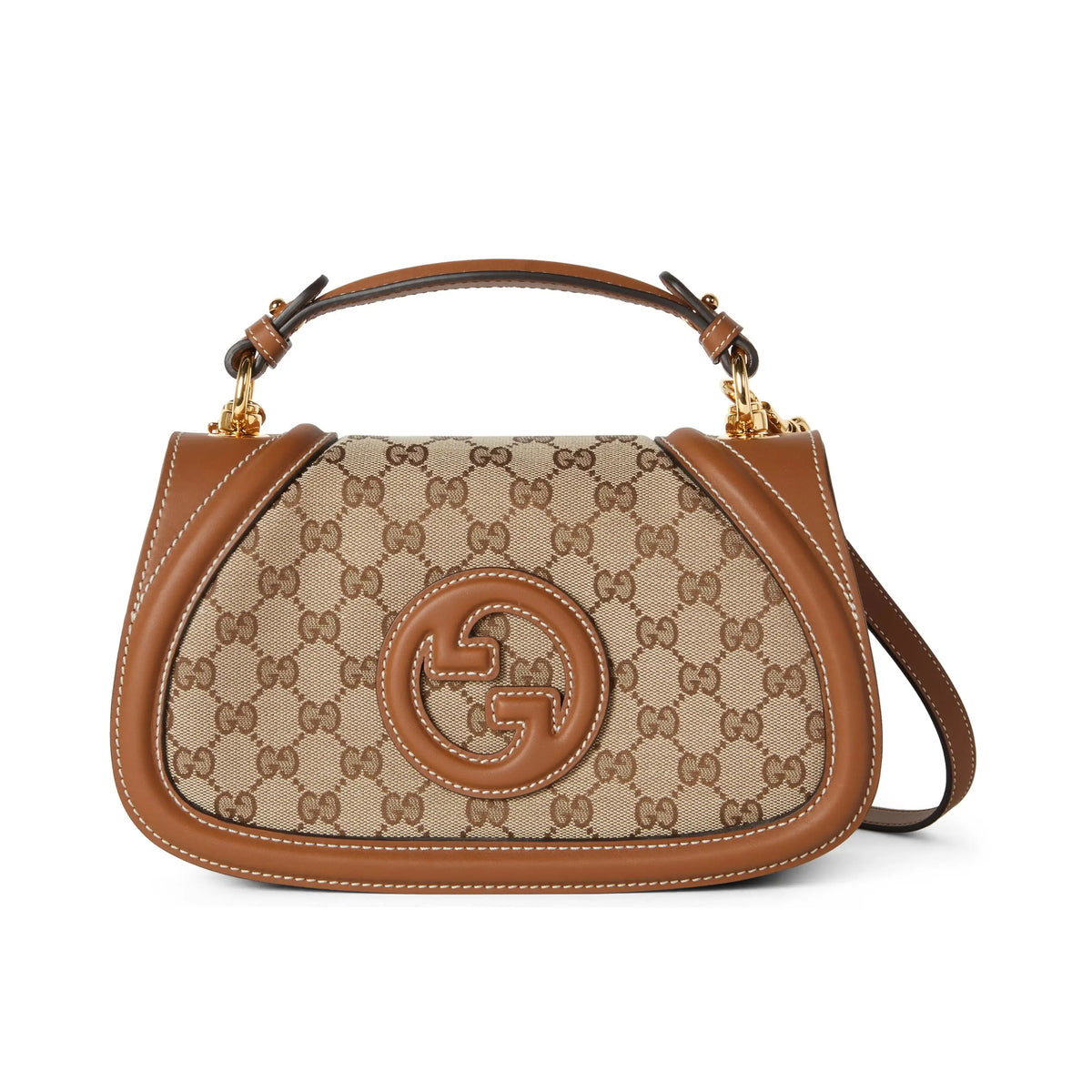 Gucci Blondie Women Solid Color Adjustable Removable Shoulder Strap Magnetic Buckle Closure Canvas Leather Single Shoulder Crossbody Handbag Bag Bags #74383