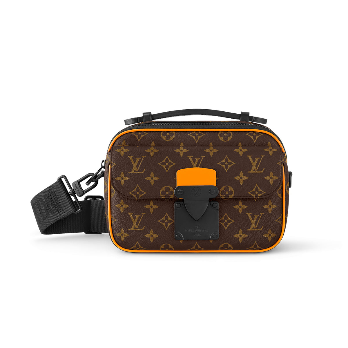 Louis Vuitton Men's Square Leather S-Lock Messenger Bag Bags #97288