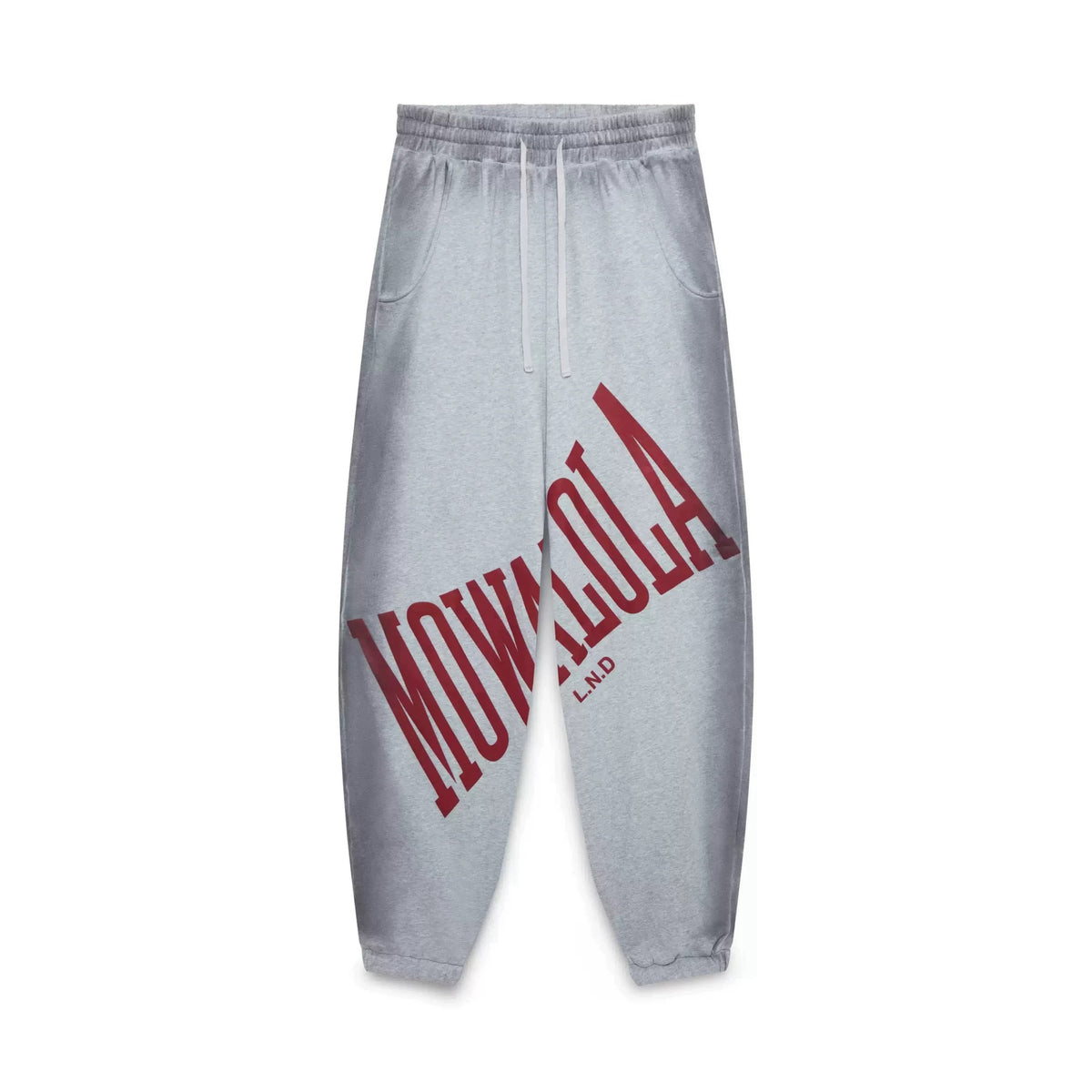 Mowalola Men's Women's Embroidered Four Seasons Solid Color Baggy Sweat Pants Casual Pants Ngvp #1851