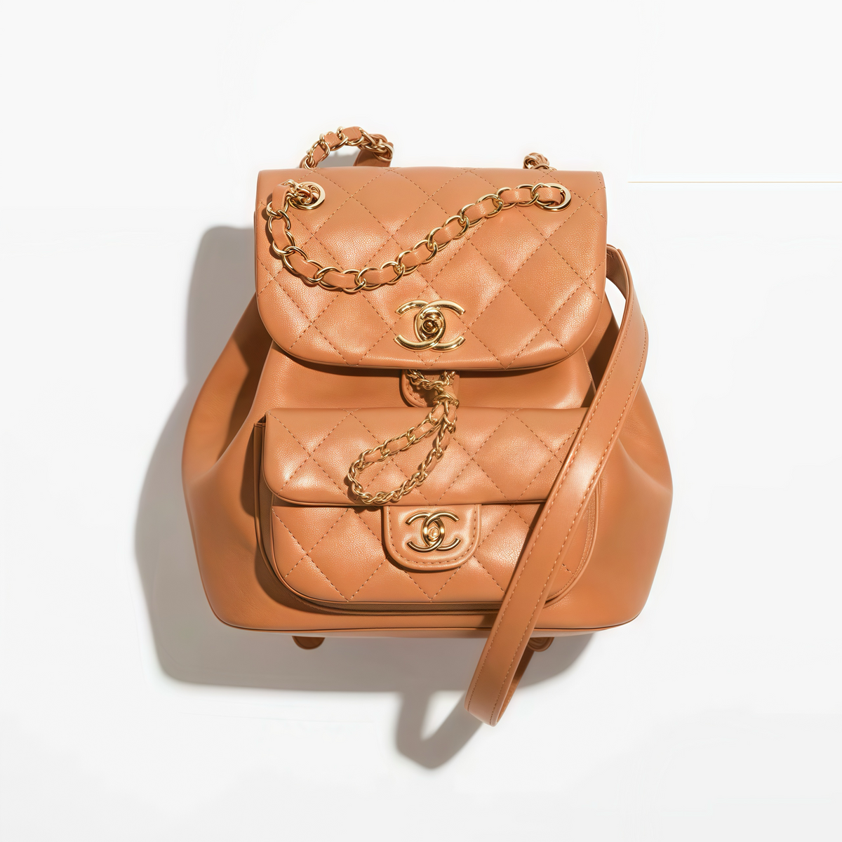 CHANEL Calfskin Backpack #386030