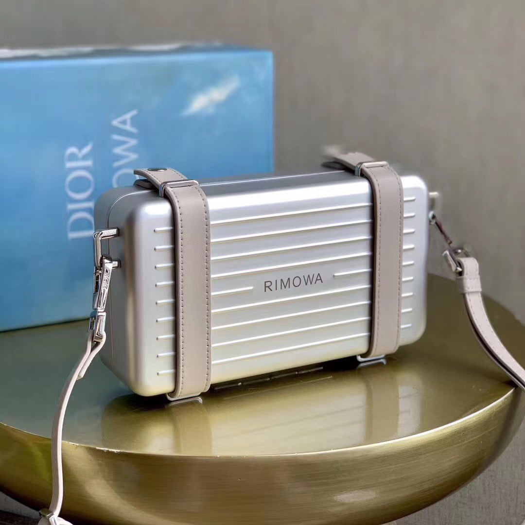 Dior x Rimowa Fashionable Leisure Bags With Square Logo Print Adjustable Shoulder Strap Crossbody Bag Handbag #73955