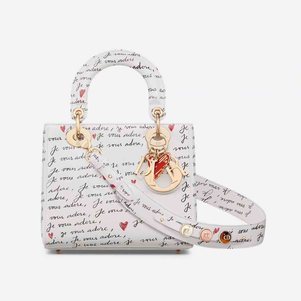 Dior Dioramour Lady Dior My ABCDior Women's Adjustable Shoulder Strap Monogrammed Printed Cowhide Shoulder Crossbody Bag Bags #72642