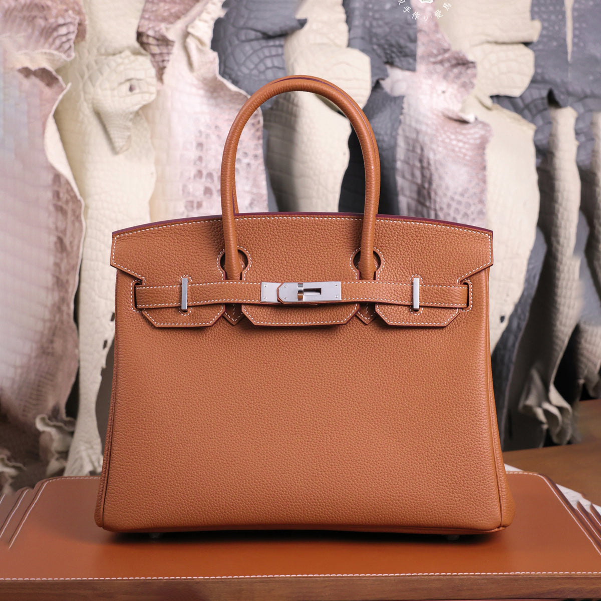 Hermes Birkin 30 Silver Buckle Inside Sewn Epsom Cowhide Platinum Bag Tote Regular Women's 37 Gold Golden Brown Fashionable Temperament Bags #74979