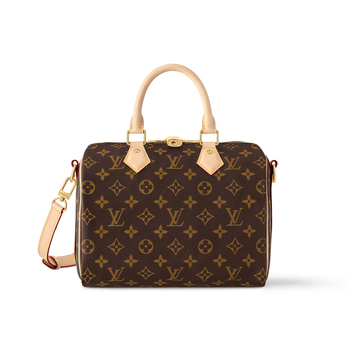 Louis Vuitton Speedy Bandouli¨¨re 25 Women's Brown Letter Printing Detachable Adjustable Shoulder Strap Coated Canvas Quilted Cowhide Shoulder Slanting Handbag Bag Bags #99374