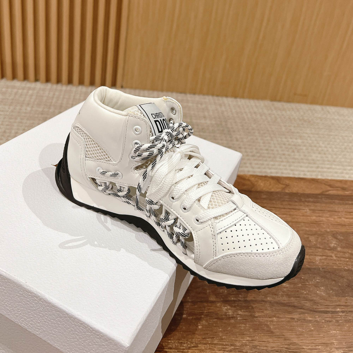 Dior Women's Solid Color Casual Double Lace Up Low Top Sneakers Shoes #74972