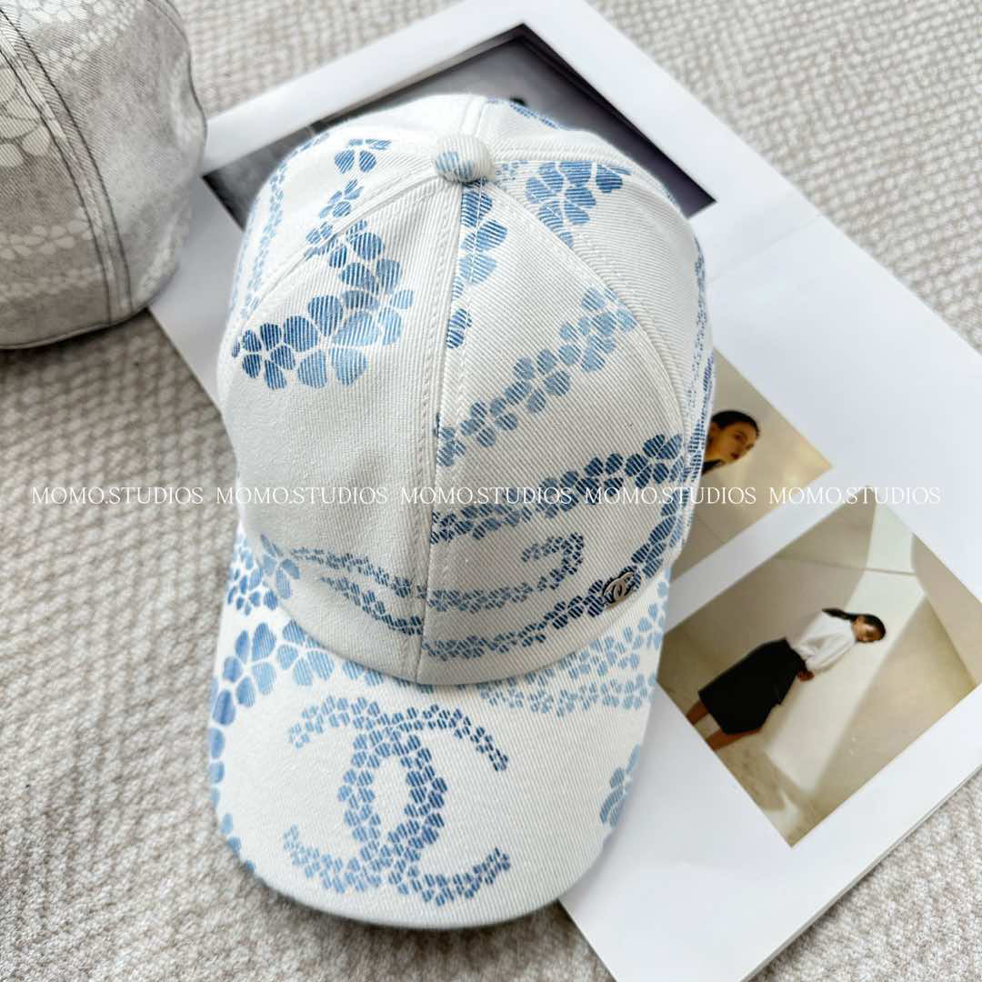 Chanel Men's and Women's Solid Color Floral Print Baseball Cap Hat #77569