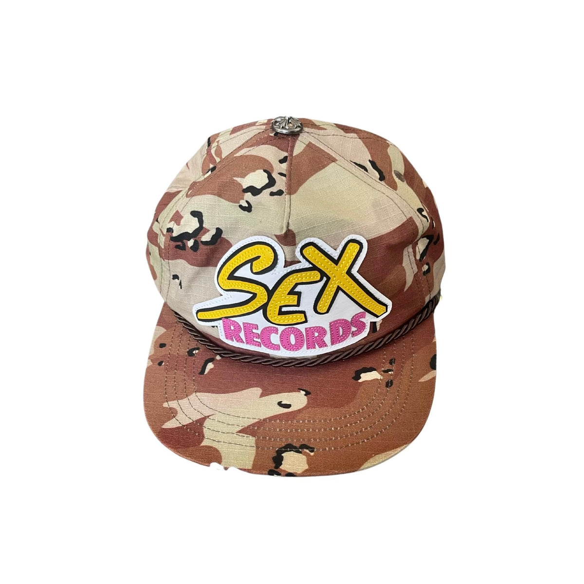 Chrome Hearts Men's Women's Sex Series Embroidered Vintage Camouflage Baseball Cap Casual Duck Tongue Hat #81346