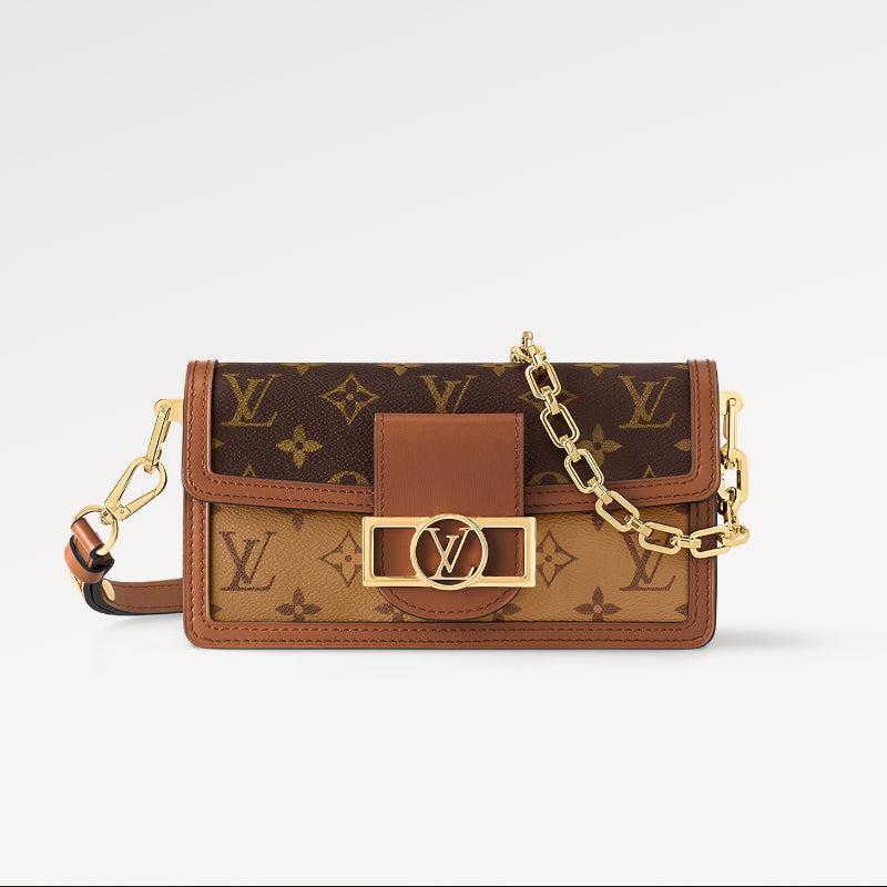 Louis Vuitton Women's Old Flower Classic Logo Chain Crossbody Handbag Tote Luxury Handbags #98314