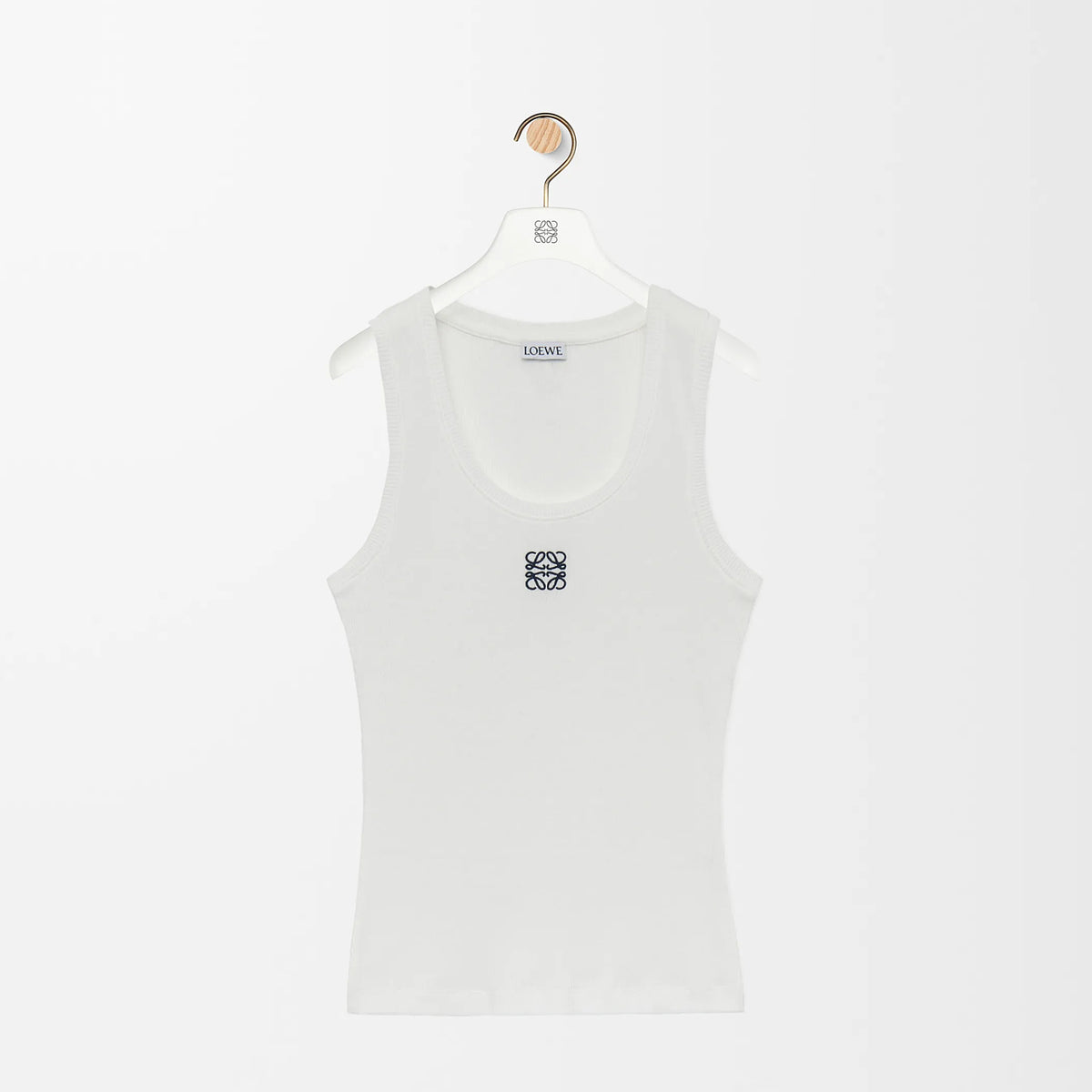 Loewe Women's Summer Solid Color Embroidered Logo Sleeveless Camisole Tank Top Vest #75548