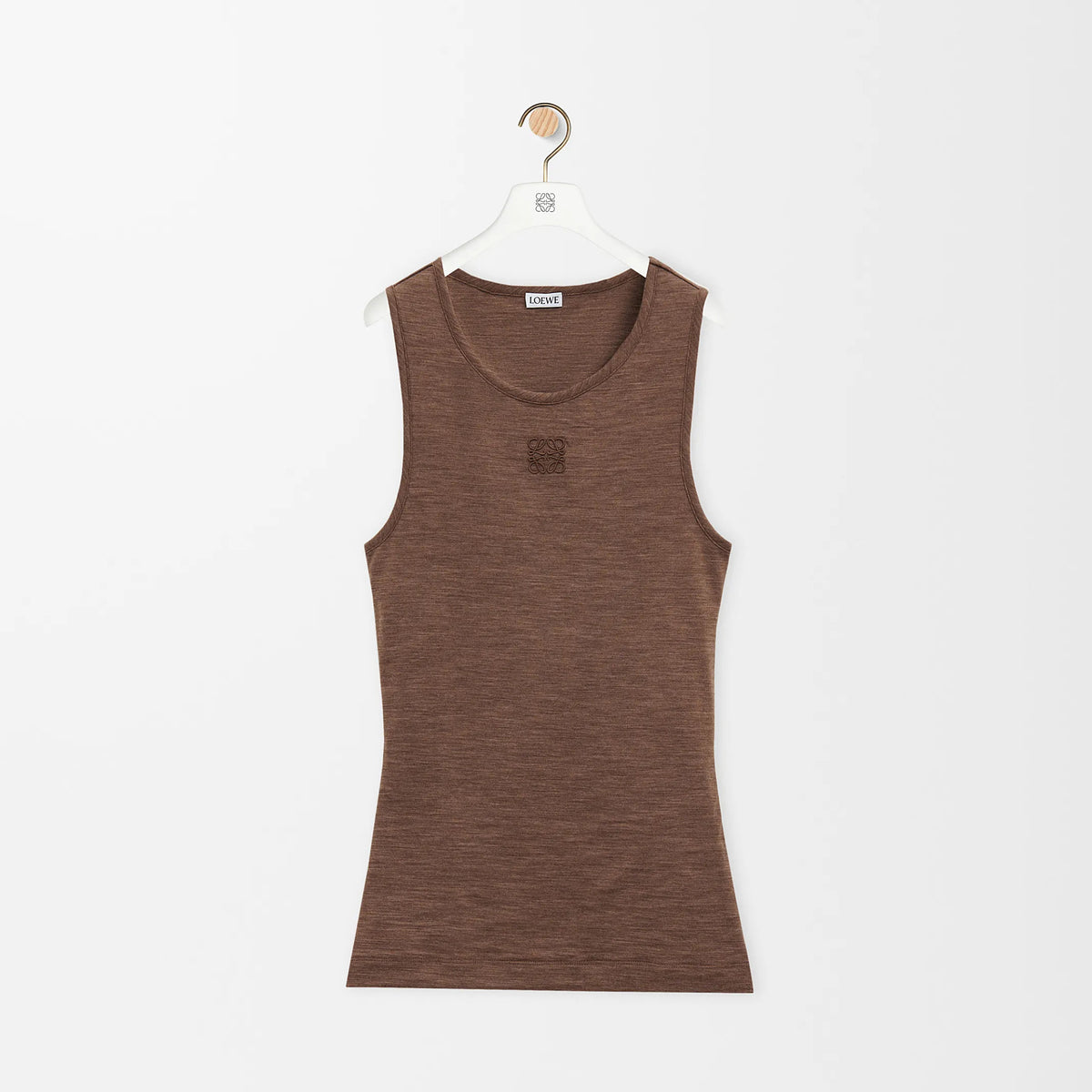 Loewe Women's Summer Solid Color Embroidered Logo Sleeveless Camisole Tank Top Vest #75686