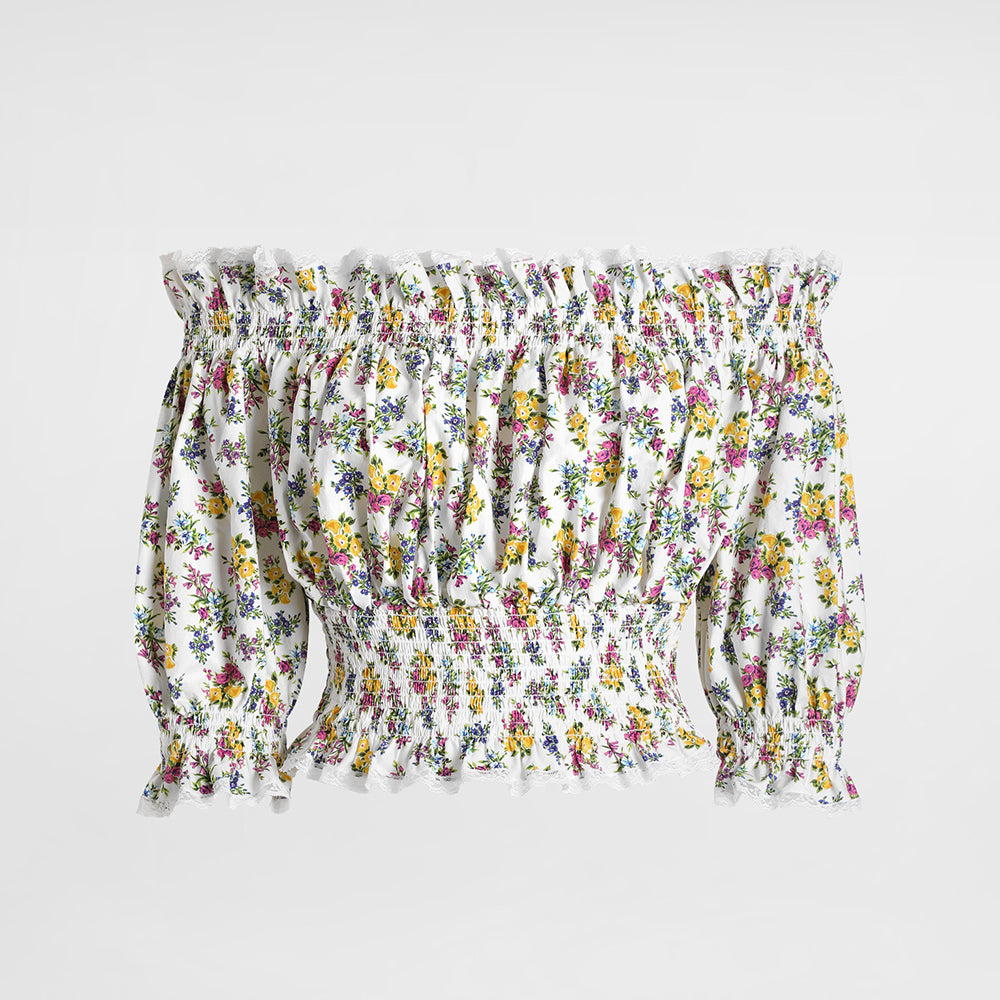 Dolce&gabbana Poplin Floral Print Top #379236