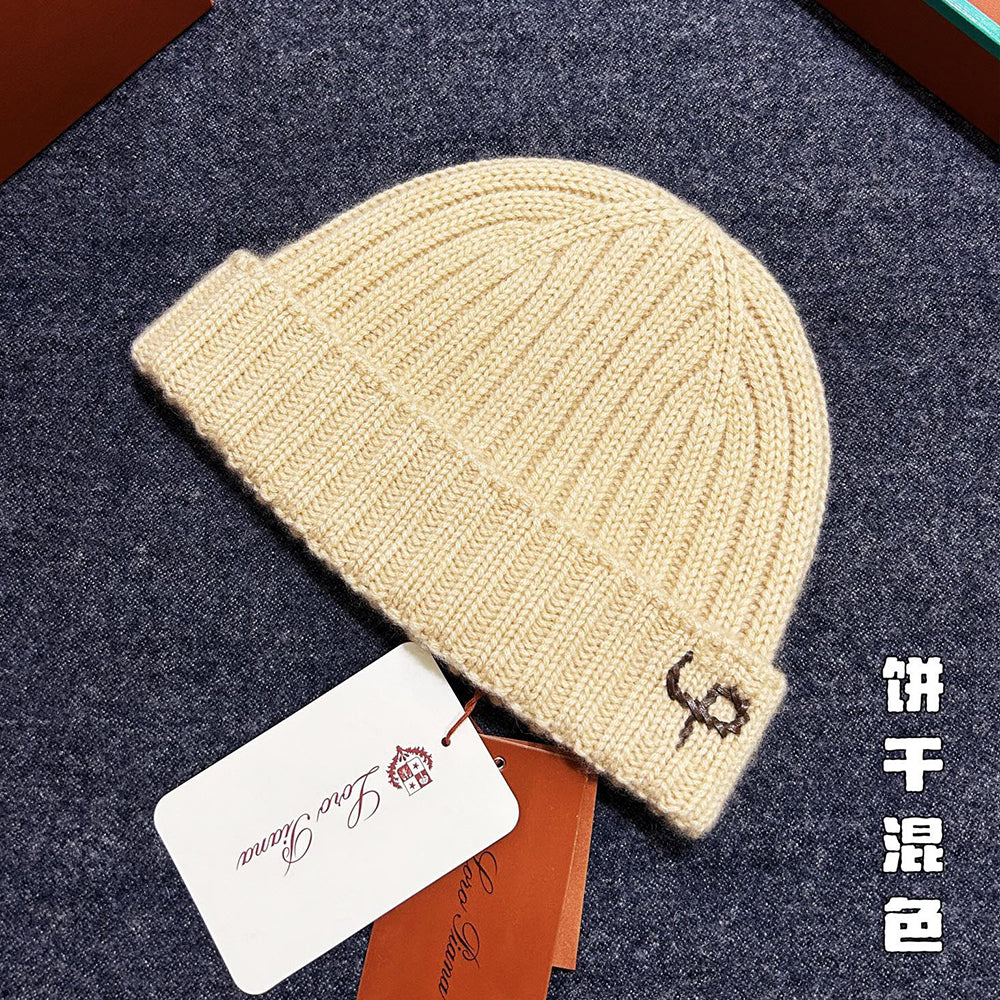 Loro Piana Gorro Cachemira Logo Hat #334048