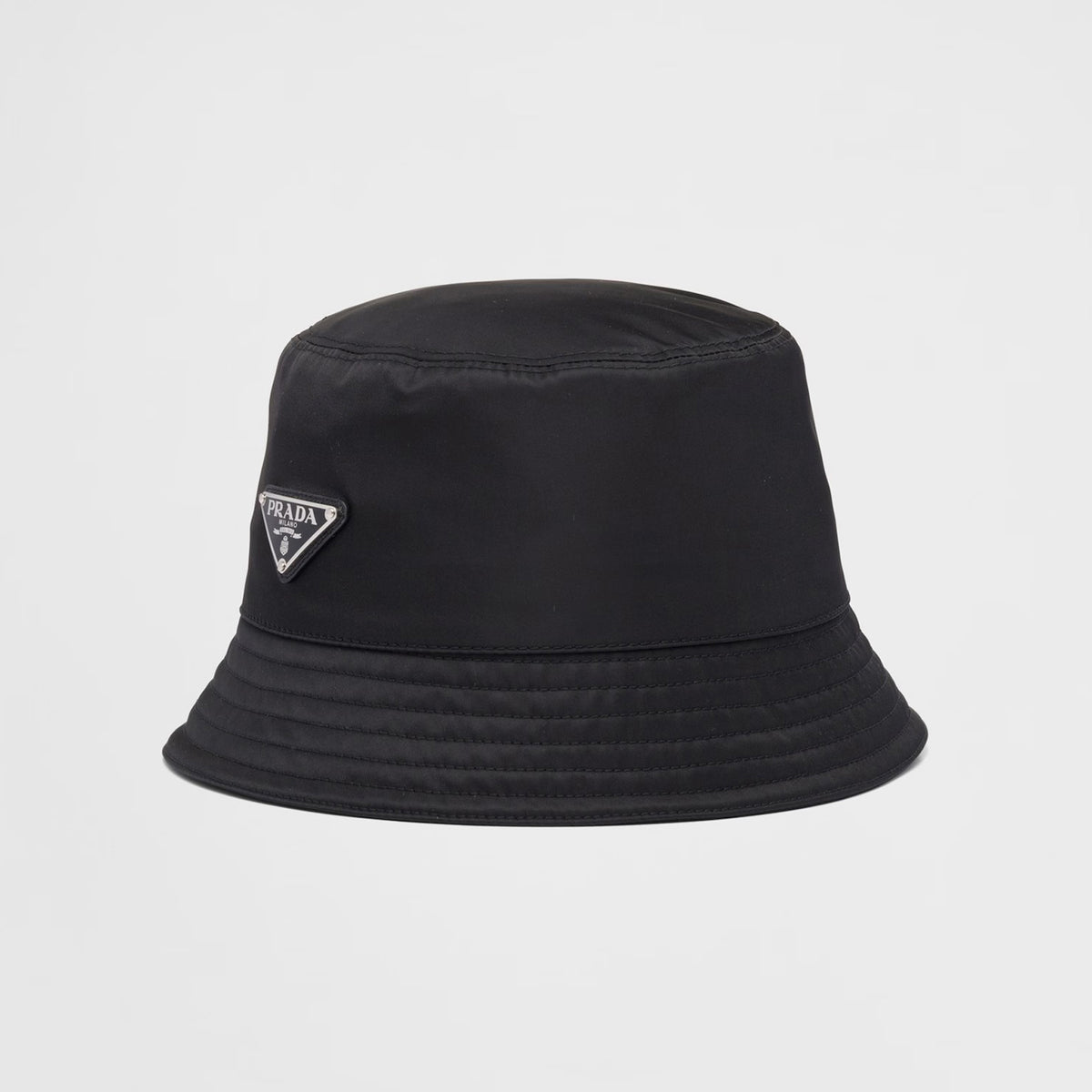 Prada Men's Black Re-Nylon Recycled Nylon Fisherman's Hat Cap #97754