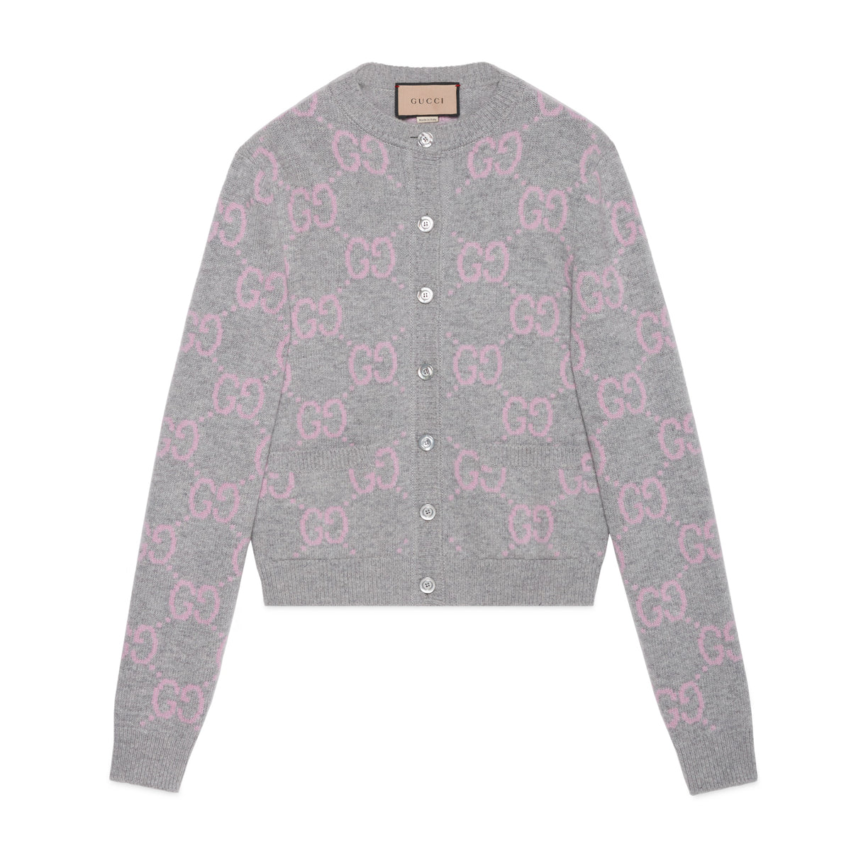 Gucci Women's Fall And Winter Double G Knit Round Neck Single Breasted Long Sleeved Jacket Sweater #75289