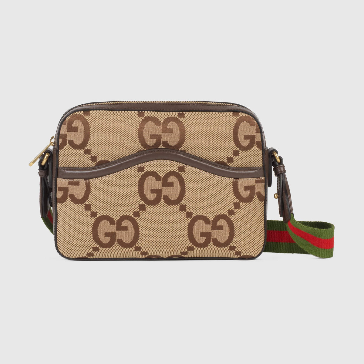 Gucci  Coffee Printed Shoulder Strap Crossbody Bag #57955